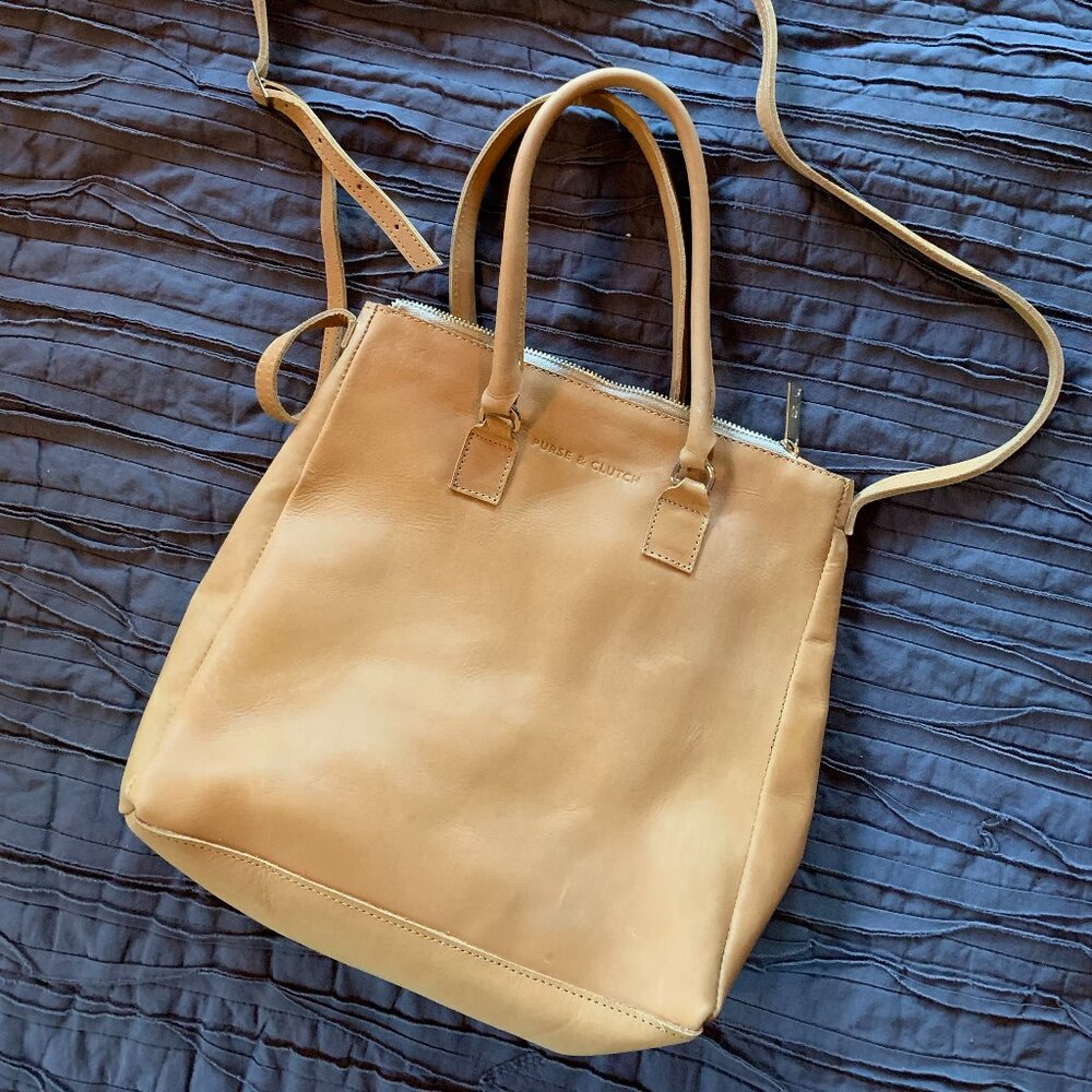 beautiful artisan-made leather crossbody bag